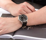  Shop Authentic Emporio Armani Renato Analog Black Dial Black Leather Strap Watch For Men - AR11186 - Luxxuri