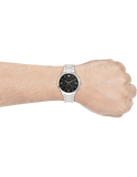  Shop Authentic Emporio Armani Giovanni Chronograph Black Dial Silver Steel Strap Watch For Men - AR11208 - Luxxuri