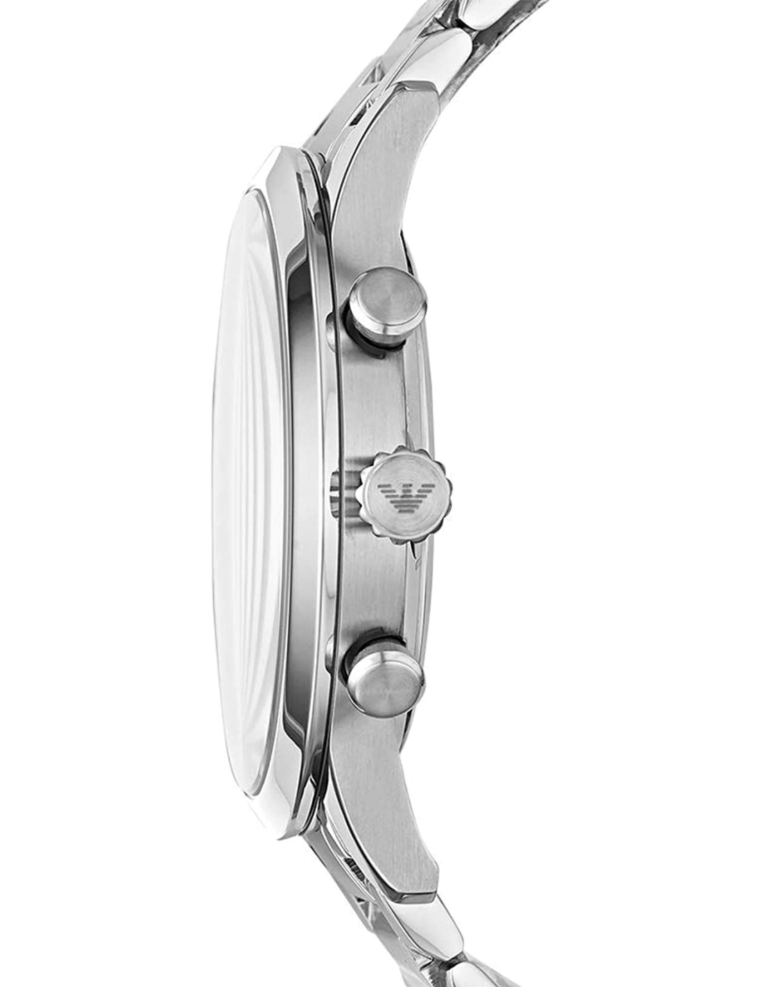 Emporio Armani Giovanni Chronograph Black Dial Silver Steel Strap Watch For Men - AR11208