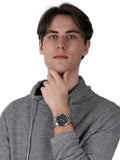  Shop Authentic Emporio Armani Giovanni Chronograph Black Dial Silver Steel Strap Watch For Men - AR11208 - Luxxuri