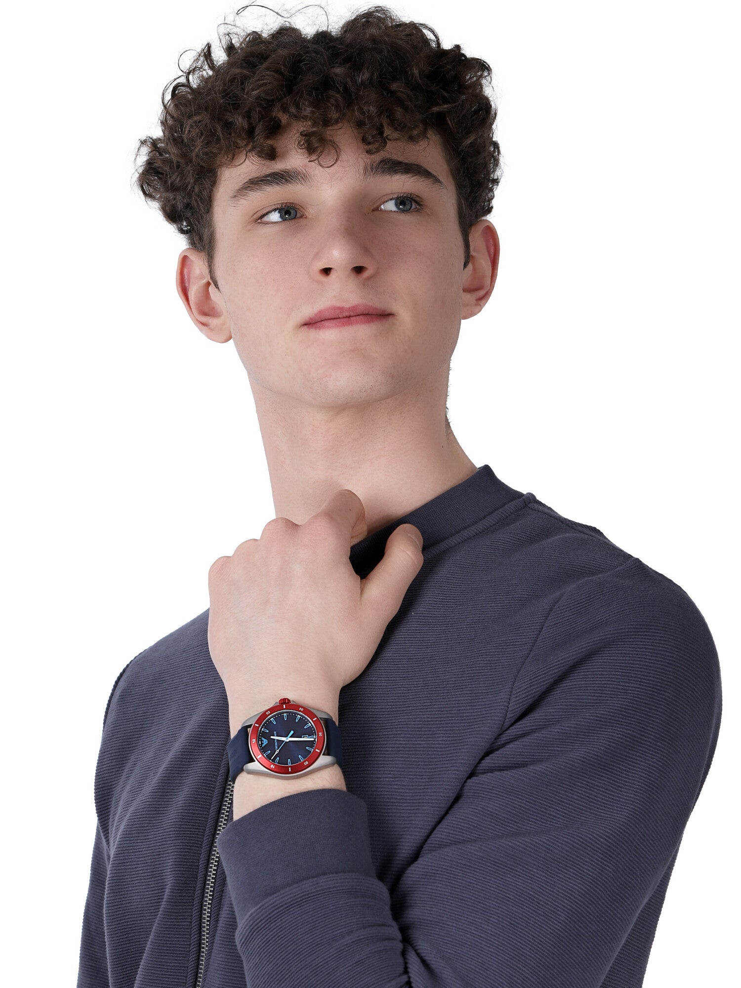  Shop Authentic Emporio Armani Sigma Quartz Blue Dial Blue Silicone Strap Watch For Men - AR11217 - Luxxuri