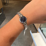  Shop Authentic Emporio Armani Gianni T Bar Quartz Blue Dial Two Tone Steel Strap Watch For Women - AR11222 - Luxxuri
