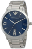  Shop Authentic Emporio Armani Giovanni Quartz Blue Dial Silver Steel Strap Watch For Men - AR11227 - Luxxuri