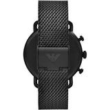  Shop Authentic Emporio Armani Aviator Chronograph Black Dial Black Mesh Bracelet Watch For Men - AR11264 - Luxxuri