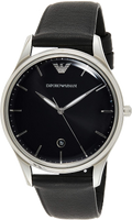  Shop Authentic Emporio Armani Classic Quartz Black Dial Black Leather Strap Watch For Men - AR1865 - Luxxuri