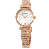 Shop Authentic Emporio Armani Gianni T-Bar Mother of Pearl Dial Rose Gold Steel Strap Watch For Women - AR11316 - Luxxuri