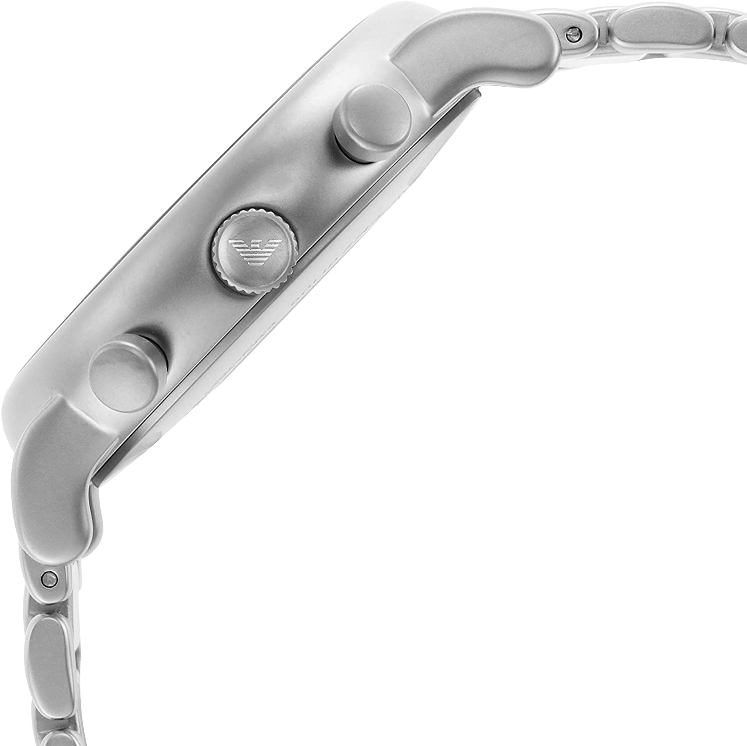 Emporio Armani Luigi Chronograph Black Dial Silver Steel Strap Watch For Men - AR11324