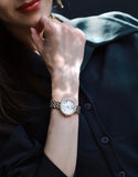  Shop Authentic Emporio Armani Rosa Quartz Mother of Pearl White Dial Rose Gold Steel Strap Watch For Women - AR11355 - Luxxuri