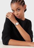  Shop Authentic Emporio Armani Gianni T-Bar Quartz Silver Dial Silver Steel Strap Watch For Women - AR11445 - Luxxuri