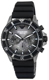  Shop Authentic Emporio Armani Diver Chronograph Black Dial Black Silicon Strap Watch For Men - AR11515 - Luxxuri