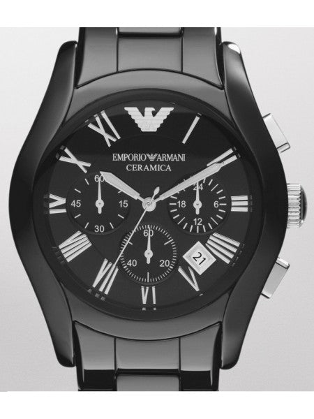  Shop Authentic Emporio Armani Valente Chronograph Black Dial Black Ceramic Strap Watch For Men - AR1400 - Luxxuri