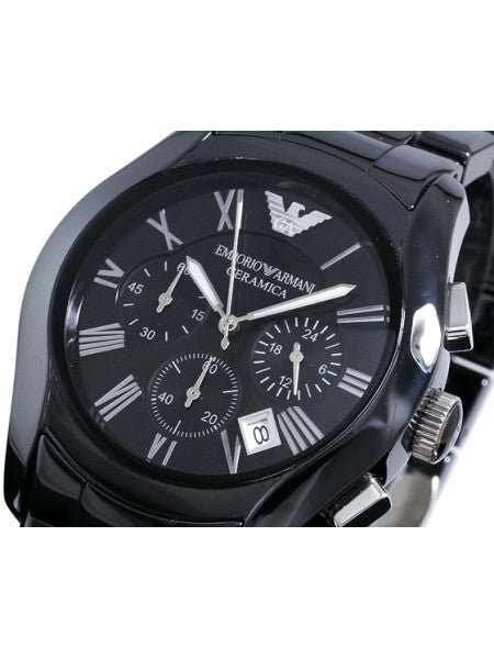  Shop Authentic Emporio Armani Valente Chronograph Black Dial Black Ceramic Strap Watch For Men - AR1400 - Luxxuri