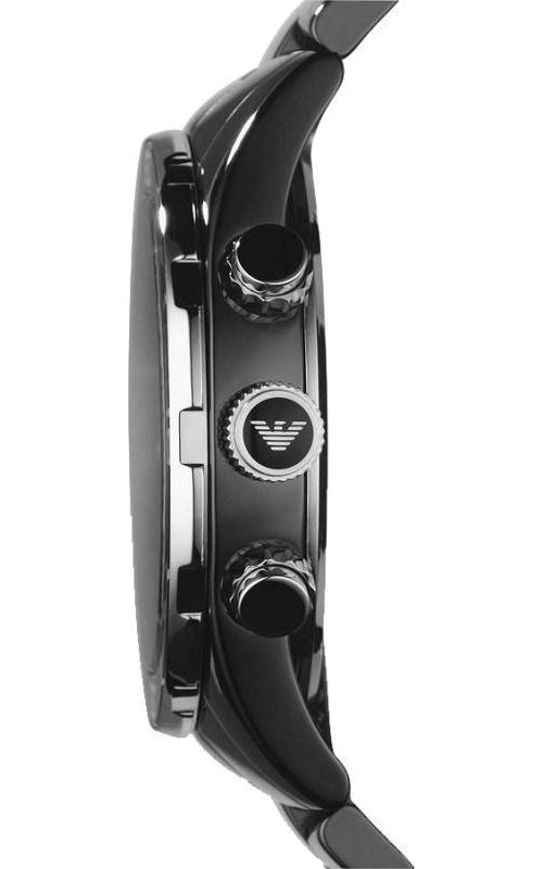  Shop Authentic Emporio Armani Black Ceramic Chronograph Black Dial Watch For Men - AR1421 - Luxxuri