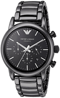  Shop Authentic Emporio Armani Luigi Chronograph Black Dial Black Stainless Steel Watch For Men - AR1507 - Luxxuri