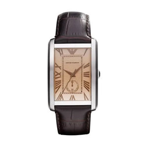 Shop Authentic Emporio Armani Classic Brown Dial Brown Leather Strap Watch For Men - AR1605 - Luxxuri