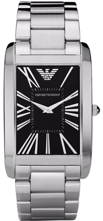  Shop Authentic Emporio Armani Classic Analog Black Dial Silver Steel Strap Watch For Men - AR1608 - Luxxuri
