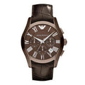  Shop Authentic Emporio Armani Valente Classic Brown Dial Brown Leather Strap Watch For Men - AR1609 - Luxxuri