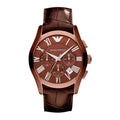  Shop Authentic Emporio Armani Valente Classic Brown Dial Brown Leather Strap Watch For Men - AR1609 - Luxxuri