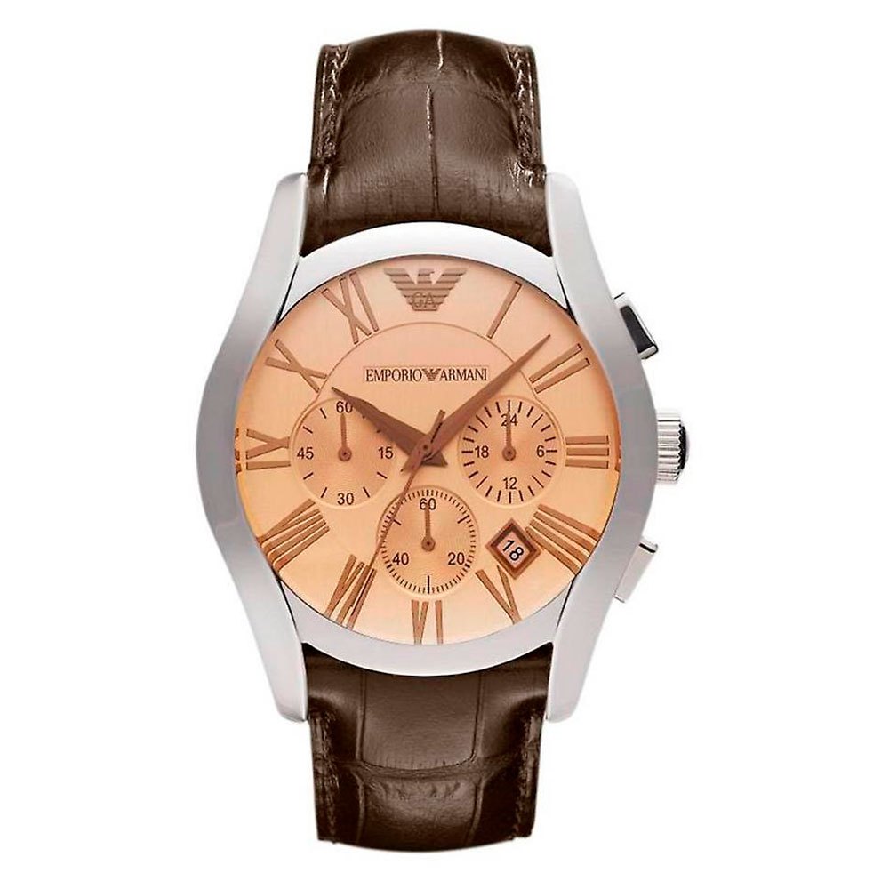  Shop Authentic Emporio Armani Valente Chronograph Amber Dial Brown Leather Strap Watch For Men - AR1634 - Luxxuri