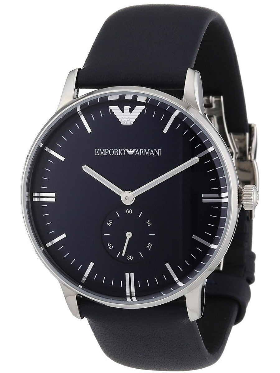  Shop Authentic Emporio Armani Analog Quartz Blue Dial Blue Leather Strap Watch For Men - AR1647 - Luxxuri