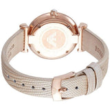  Shop Authentic Emporio Armani Gianni T Bar Gunmetal Dial Beige Leather Strap Watch For Women - AR1681 - Luxxuri