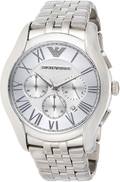  Shop Authentic Emporio Armani Velente Chronograph Quartz Silver Dial Silver Steel Strap Watch For Men - AR1702 - Luxxuri