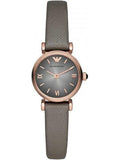  Shop Authentic Emporio Armani Gianni T Bar Quartz Gray Dial Gray Leather Strap Watch For Women - AR1727 - Luxxuri