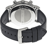  Shop Authentic Emporio Armani Luigi Chronograph Black Dial Black Leather Watch For Men - AR1828 - Luxxuri