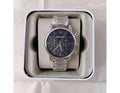  Shop Authentic Emporio Armani Chronograph Black Dial Silver Steel Strap Watch For Men - AR1853 - Luxxuri
