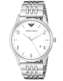  Shop Authentic Emporio Armani Classic Silver Dial Silver Steel Strap Watch For Men - AR1867 - Luxxuri