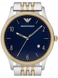  Shop Authentic Emporio Armani Classic Quartz Blue Dial Two Tone Steel Strap Watch For Men - AR1868 - Luxxuri