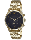  Shop Authentic Emporio Armani Classic Chronograph Black Dial Gold Steel Strap Watch For Men - AR1893 - Luxxuri