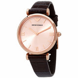  Shop Authentic Emporio Armani Classic Quartz Pink Dial Brown Leather Strap Watch For Women - AR1911 - Luxxuri