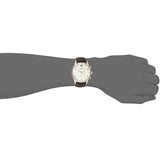  Shop Authentic Emporio Armani Beta Chronograph White Dial Brown Leather Strap Watch For Men - AR1916 - Luxxuri