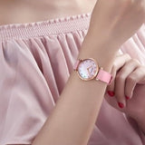 Shop Authentic Emporio Armani Gianni T Bar Mother Of Pearl Pink Dial Pink Leather Strap Watch For Women - AR1958 - Luxxuri