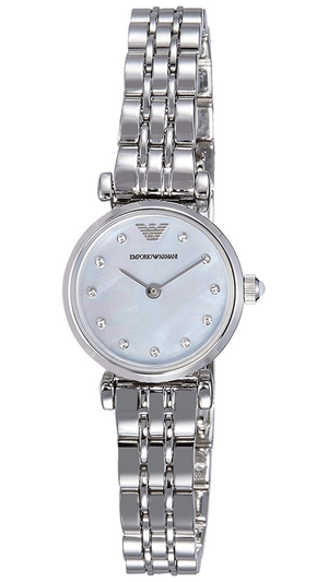  Shop Authentic Emporio Armani Gianni Blue Dial Silver Steel Strap Watch For Women - AR1961 - Luxxuri