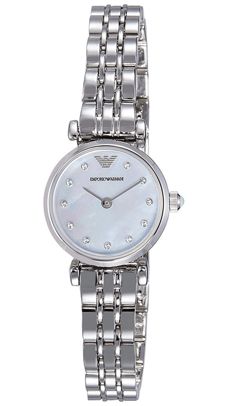  Shop Authentic Emporio Armani Gianni Blue Dial Silver Steel Strap Watch For Women - AR1961 - Luxxuri