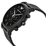  Shop Authentic Emporio Armani Sport Chronograph Black Dial Black Mesh Bracelet Watch For Men - AR1968 - Luxxuri