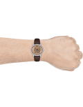  Shop Authentic Emporio Armani Luigi Meccanico Brown Dial Brown Leather Strap Watch For Men - AR1982 - Luxxuri
