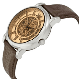  Shop Authentic Emporio Armani Luigi Meccanico Brown Dial Brown Leather Strap Watch For Men - AR1982 - Luxxuri