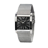  Shop Authentic Emporio Armani Classic Black Dial Silver Mesh Bracelet Watch For Women - AR2013 - Luxxuri