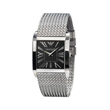 Shop Authentic Emporio Armani Classic Black Dial Silver Mesh Bracelet Watch For Women - AR2013 - Luxxuri