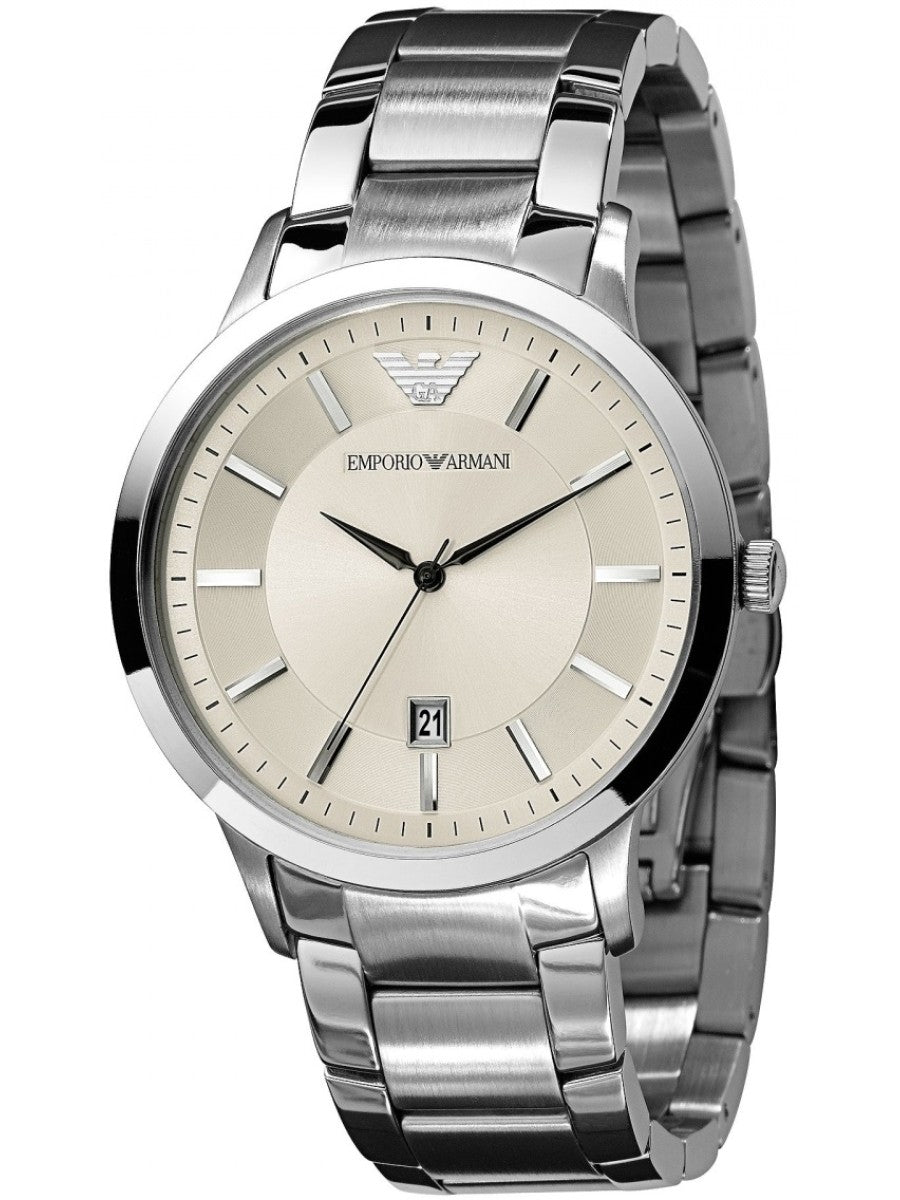  Shop Authentic Emporio Armani Classic Quartz White Dial Silver Steel Strap Watch For Men - AR2431 - Luxxuri