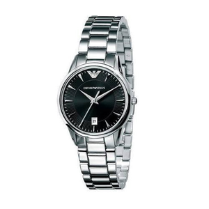  Shop Authentic Emporio Armani Classic Quartz Black Dial Silver Steel Strap Watch For Women - AR2441 - Luxxuri