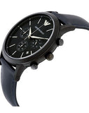  Shop Authentic Emporio Armani Renato Chronograph Quartz Blue Dial Blue Leather Strap Watch For Men - AR2481 - Luxxuri