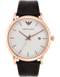  Shop Authentic Emporio Armani Luigi White Dial Brown Leather Strap Watch For Men - AR2502 - Luxxuri