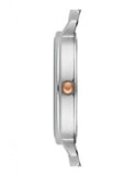  Shop Authentic Emporio Armani Gianni T Bar Mother of Pearl Dial Two Tone Steel Strap Watch For Women - AR2508 - Luxxuri