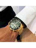  Shop Authentic Emporio Armani Chronograph Black Dial Gold Steel Strap Watch For Men - AR5857 - Luxxuri