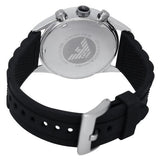  Shop Authentic Emporio Armani Chronograph Black Dial Black Rubber Strap Watch For Men - AR5865 - Luxxuri