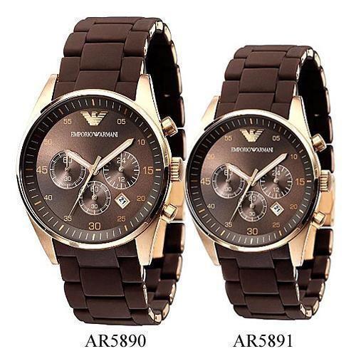  Shop Authentic Emporio Armani Sport Chronograph Brown Dial Brown Stainless Steel Watch For Men - AR5890 - Luxxuri